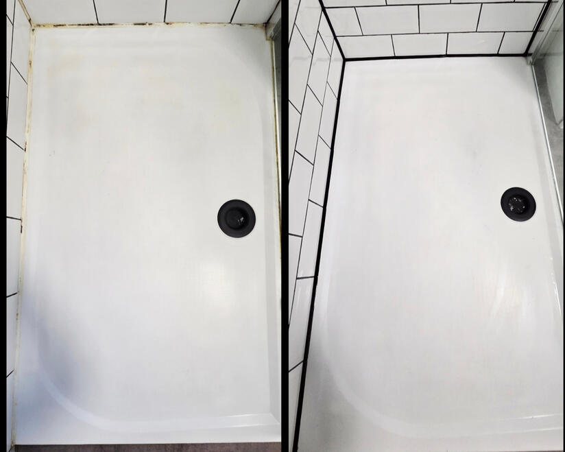 Shower Tray Reseal Silicone Replacement
